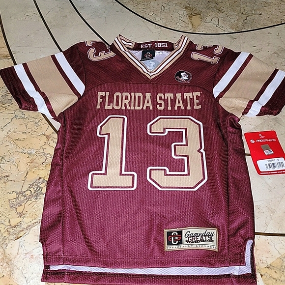 FLORIDA STATE SEMINOLES YOUTH GAMEDAY GREATS ENDZONE FOOTBALL JERSEY - Picture 1 of 10